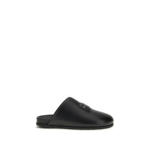 Givenchy Black Calf Leather Bos Taurus Men's Mules